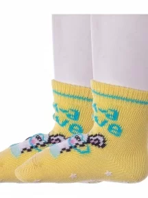 Комплект из 2 пар детских носков Conte kids, 2-7С-54СП, рис. 470, СВЕТЛО-ЖЕЛТЫЕ
