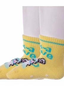 Комплект из 2 пар детских носков Conte kids, 2-7С-54СП, рис. 470, СВЕТЛО-ЖЕЛТЫЕ