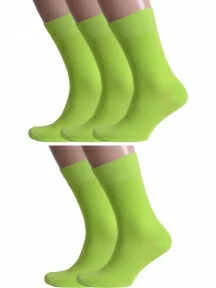 Комплект из 5 пар мужских носков Альтаир, 5-H226, САЛАТОВЫЕ