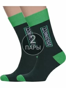 Комплект из 2 пар мужских носков MSCLUB №М26, 2-nm-294, "Disconnect"