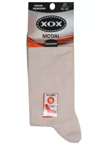 Мужские носки из модала ХОХ, X-1116, БЕЖЕВЫЕ