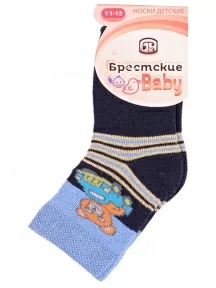 Детские махровые носки Брестские (БЧК), 14С3060, рис. 822, ТЕМНО-СИНИЕ