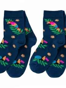 Комплект из 2 пар детских носков Брестские (БЧК) рис. 192, СИНИЕ (2-14С3081)