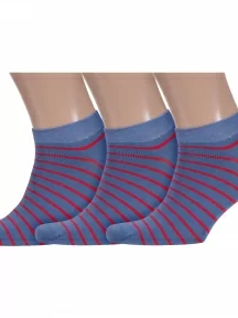 Комплект из 3 пар мужских носков ХОХ, 3-SPM-177, ДЖИНСОВО-КРАСНЫЕ