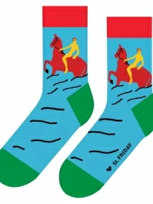 Носки unisex St. Friday Socks, tr0804, "Купание красного коня"