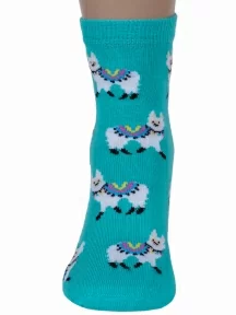 Комплект из 5 пар детских носков RuSocks (Орудьевский трикотаж), 5-Д3-13159, рис. 03, БИРЮЗОВЫЕ