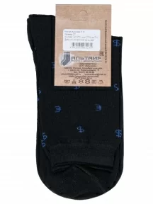 Мужские носки Альтаир, С3, ЧЕРНЫЕ с синим