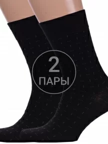 Комплект из 2 пар мужских носков Брестские (БЧК), 2-14с2122, рис. 465, ЧЕРНЫЕ