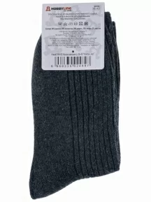 Женские теплые носки Hobby Line, 6199-03, ТЕМНО-СЕРЫЕ