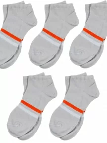 Комплект из 5 пар детских носков ХОХ, 5-SPD-16, СВЕТЛО-СЕРЫЕ