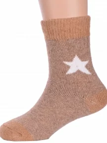 Детские теплые махровые носки Hobby Line, Ндад7616, КОРИЧНЕВЫЕ