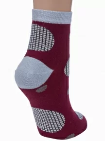 Женские носки "Носкофф" (АЛСУ), НЖ19, рис. 4220, ВИШНЕВЫЕ