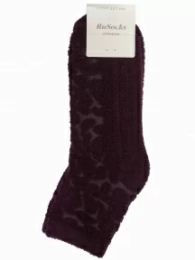 Детские махровые носки RuSocks (Орудьевский трикотаж), Д-33301, БОРДОВЫЕ
