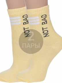 Комплект из 2 пар детских носков VASILINA, 2-2С2352, ЖЕЛТЫЕ