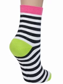 Женские носки Conte, 7С-22СП, рис. 087, БЕЛО-ЧЕРНЫЕ