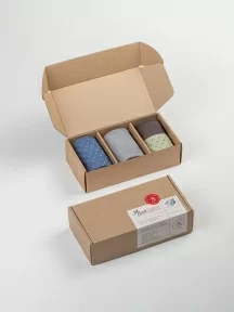 Набор из 3 пар мужских носков MSCLUB №М50, ВИ3-НМ50, микс 2 "Лесной"