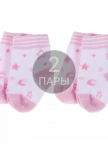 Комплект из 2 пар детских махровых носков Conte kids, 2-21С-13/1СП, рис. 602, СВЕТЛО-РОЗОВЫЕ