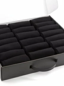 Набор из 20 пар мужских носков "Нева-Сокс", НС-20-0В, черные