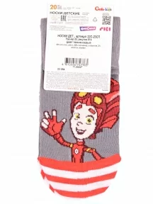 Детские носки ФИКСИКИ Conte kids, 22С-23СП, рис. 914, ТЕМНО-СЕРЫЕ