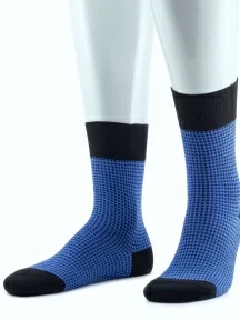 Мужские бамбуковые носки Sergio Di Calze (PINGONS), 17SC5, СИНИЕ