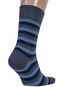 Мужские носки Брестские (БЧК), 14С2122, рис. 014, СЕРО-СИНИЕ