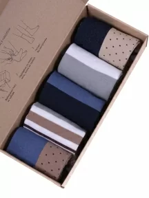 Набор из 5 пар мужских носков MSCLUB №М46, ВИ5-НМ46, микс 1