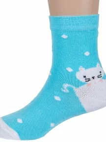 Детские носки "Борисоглебский трикотаж", 8С988, БИРЮЗОВЫЕ