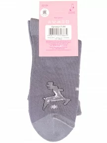 Детские махровые носки LORENZline, П4М, ТЕМНО-СЕРЫЕ