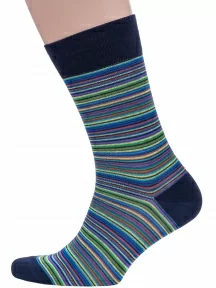 Мужские носки из мерсеризованного хлопка Sergio Di Calze (PINGONS), 16SC3, СИНИЕ