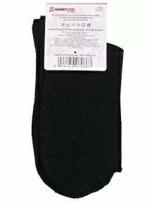 Женские теплые носки с ослабленной резинкой Hobby Line, Нжа6199-01, ЧЕРНЫЕ