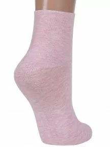 Женские носки без резинки ХОХ, G-1406, РОЗОВЫЙ МЕЛАНЖ