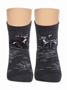 Детские махровые носки LORENZline, Л83, ТЕМНО-СЕРЫЕ