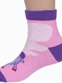 Детские короткие носки "Смешарики" Брестские (БЧК), 19С3094, рис. 246, РОЗОВЫЕ (3)