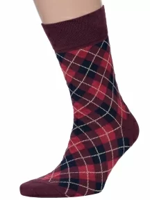 Мужские носки MSCLUB №М33, nm-357, БОРДОВЫЕ