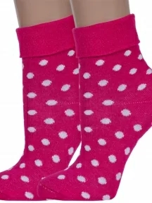 Комплект из 2 пар детских носков ХОХ, 2-d-1219, РОЗОВЫЕ