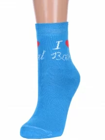 Женские махровые носки Альтаир, С102, ГОЛУБОЙ