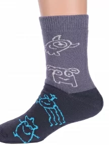 Детские махровые носки Брестские (БЧК), 14С3060, рис. 4027, СЕРЫЕ