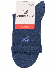 Женские спортивные носки Брестские (БЧК), 23С1155, рис. 584, СИНИЕ МЕЛАНЖ
