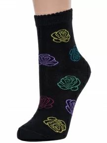Женские носки LORENZline, Д103, МУЛЬТИКОЛОР, рис. Роза