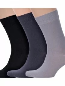 Комплект из 3 пар мужских носков Брестские (БЧК), 3-14С2122, рис. 000, микс 7