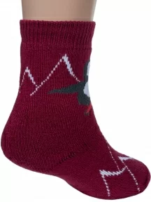 Детские махровые носки Альтаир, С129, БОРДОВЫЕ