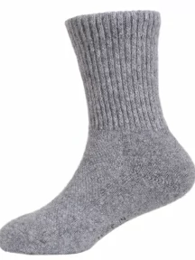 Детские носки из монгольской шерсти (Монголка), 02103, СЕРЫЕ