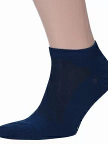 Короткие бамбуковые носки Grinston socks (PINGONS), 15D33, СИНИЕ