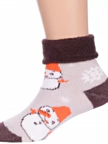 Детские махровые носки LORENZline, Л14, КОРИЧНЕВЫЕ