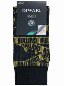 Мужские носки DiWaRi, 20С-202СП, рис. 152, ЧЕРНЫЕ