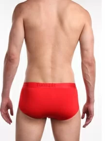 Мужские трусы-слипы из вискозы Tuosite, TS7825-8, КРАСНЫЕ