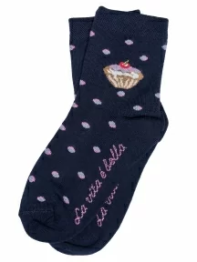 Детские носки ХОХ, D-3R8, ТЕМНО-СИНИЕ