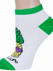 Женские короткие носки ХОХ, G-3R27, БЕЛЫЕ