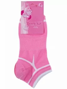 Женские короткие носки LORENZline, С24, РОЗОВЫЕ