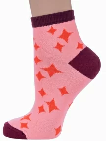 Женские носки "Носкофф" (АЛСУ), НЖ19, рис. 4225, ПЕРСИКОВЫЕ